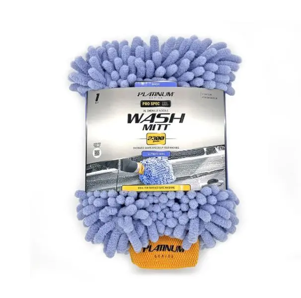 Platinum Series Pro Spec Chenille Microfiber Scratch-Free Car Wash Mitt