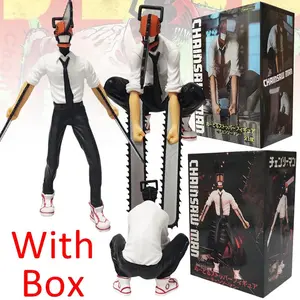 2026 new Anime Chainsaw Man Figure 2pcs Set Denji Action Figural 14-17cm Car Decoration Doll PVC Model Collection Toys Children Gifts