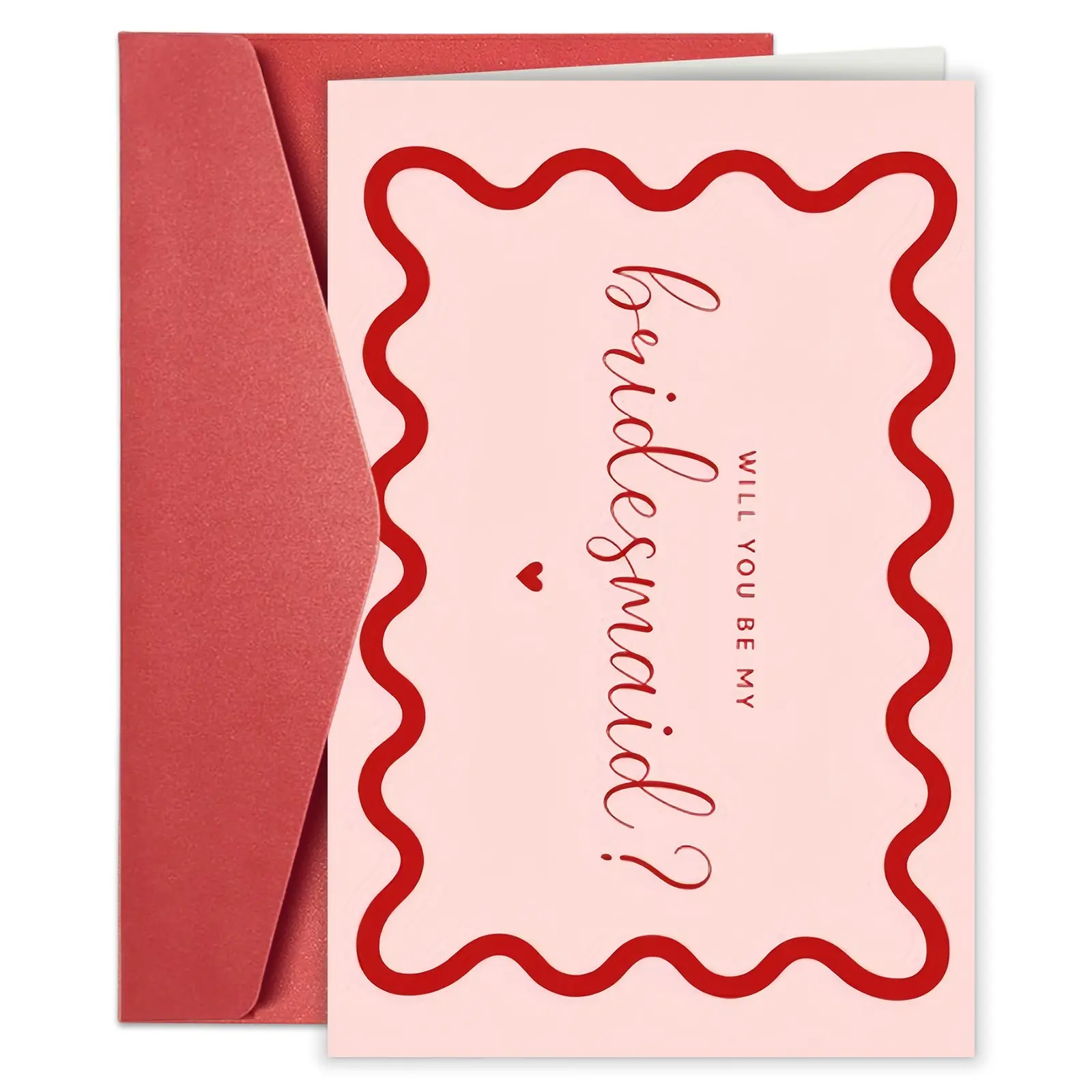 1pc Funny Bridesmaid Card Suitable for Weddings, Birthdays, Easter, Valentine' Day & Mother' Day - Humorous Wedding Invitation, Bridesmaid Proposal Letter, Spring Gift for Best Friend or Sister, Greeting Card