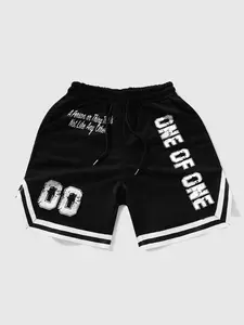 Men's Regular Fit Letter & Number Print Boxer Briefs Shorts, Casual Comfy Breathable Shorts for Daily Wear, Menswear for All Seasons, Breathable Printed Shorts