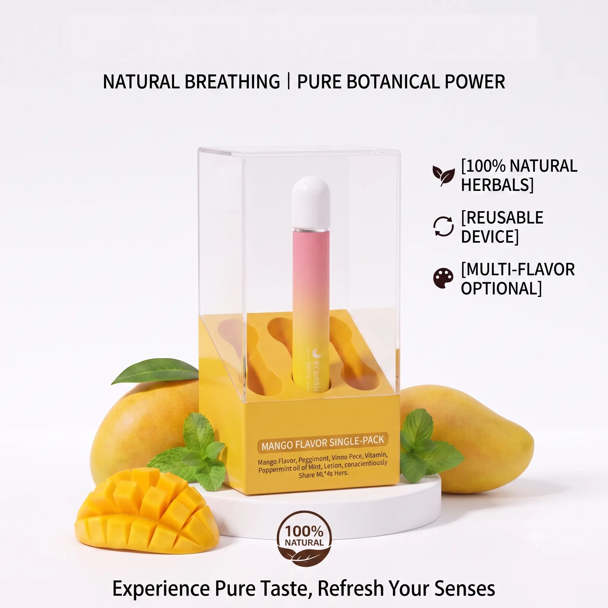 Nasal Stick: Freshens Breath, Eliminates Odors — 6 Flavors Free Your