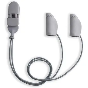 Ear Gear EG-MICROCORD-GY Up To 1 in. Micro Corded Binaural Hearing Aids, Grey