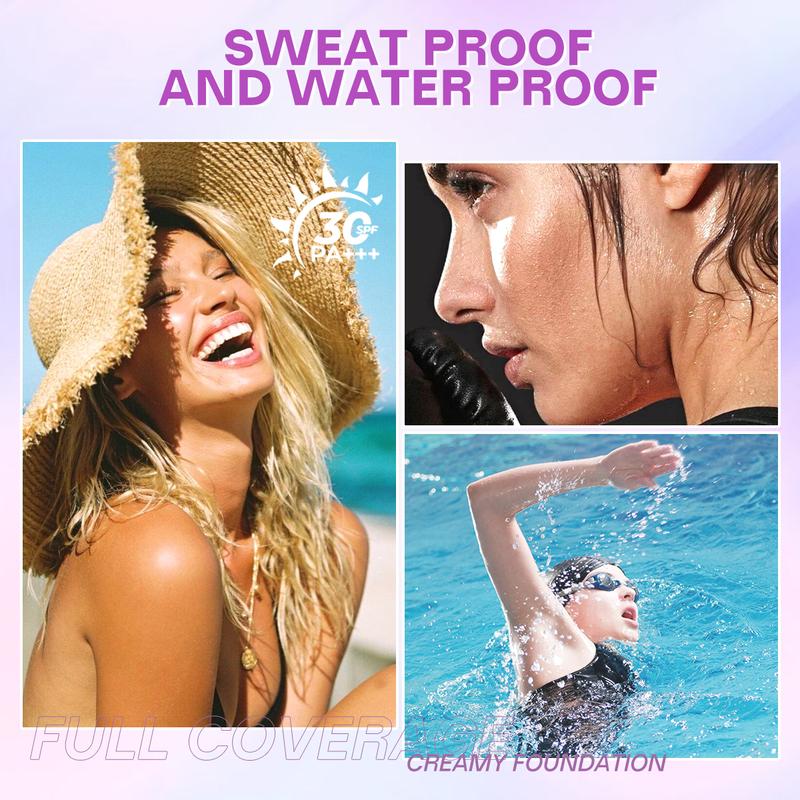 MINIMELI Always-on  Full Coverage Creamy Foundation,Full Coverage, Long Lasting, Waterproof with SPF 30 PA+++