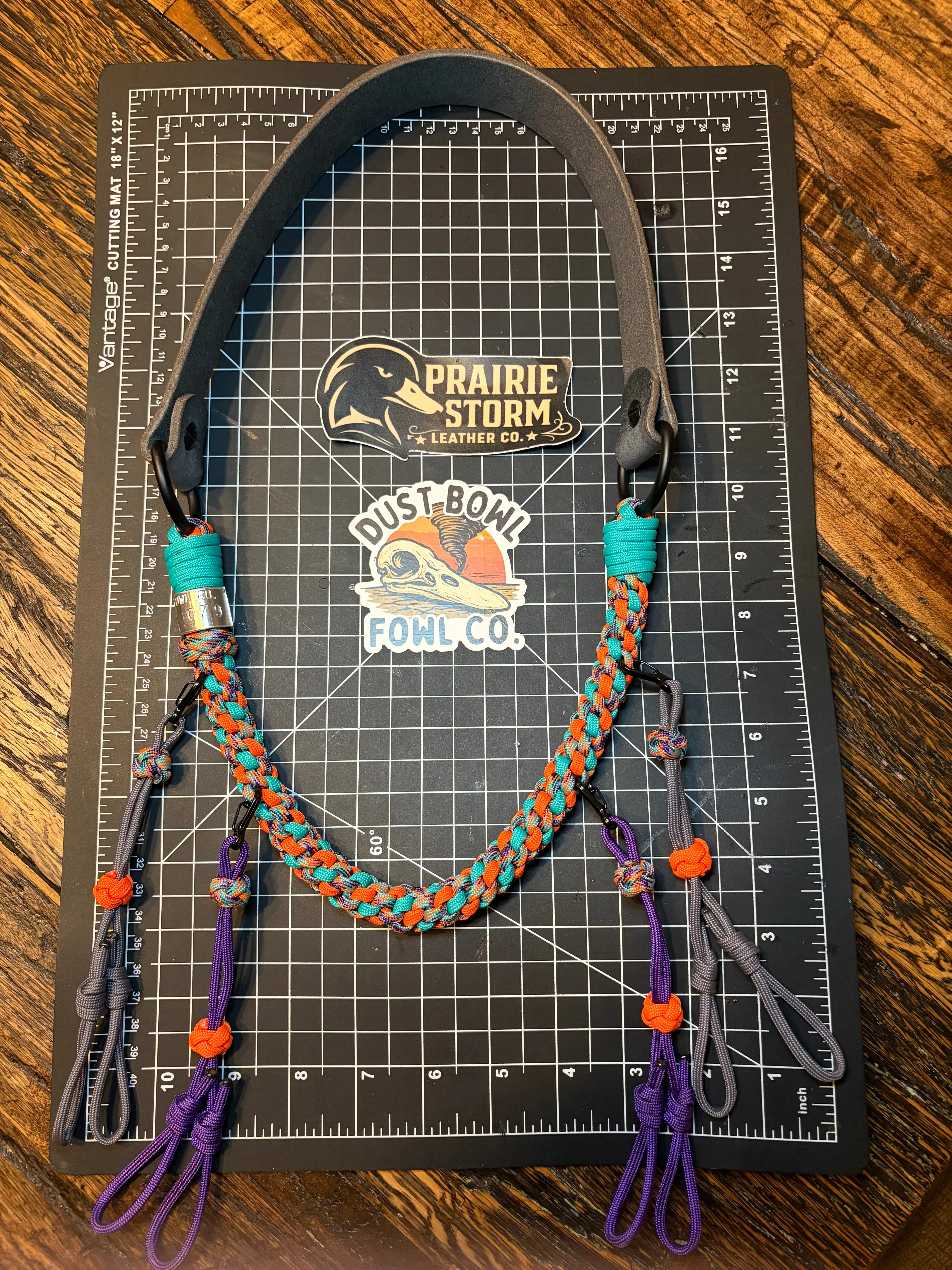 Leather x Half Round Lanyard - Miami