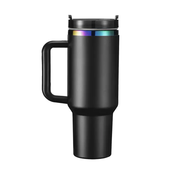 40oz Stainless Steel Tumbler with Removable Handle