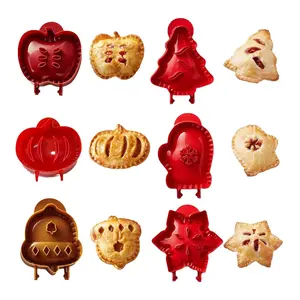 Holiday Mini Pie Mold, Dough Presser Pie Molds, Party Food Apple Pie Mold, Party Potluck Hand Pie Molds, Pumpkin Cookie Cutters, for Festivals and Parties