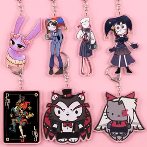 The Amazing Digital Circus Ragatha Pomni Caine Kinger Acrylic ,  Cute Cartoon Anime Keychain Pendant Toy Gifts