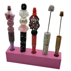 5 pen display/Stand for beadable pens- fits both plain AND rhinestone pens