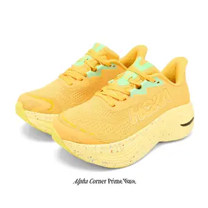 Lemon Yellow & Mint Green Running Shoes – Breathable Mesh Lightweight Sneakers with Thick Cushioned Sole for Men & Women, Shock-Absorbing Trail & Road Trainers for Daily Wear & Outdoor Hiking