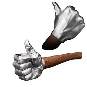 Durable Thumb Hammer with Stainless Steel Head, Non-Slip Handle, Ideal for Construction, Gardening, Blacksmithing, High-Quality Craftsmanship