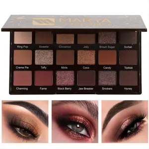 18-Color Matte & Shimmer Eyeshadow Palette, Beginner-Friendly Neutral Earth Tone, Waterproof Long-Lasting Blendable Pigmented Eye Makeup Cosmetics   eye makeup   eyeshadow palette