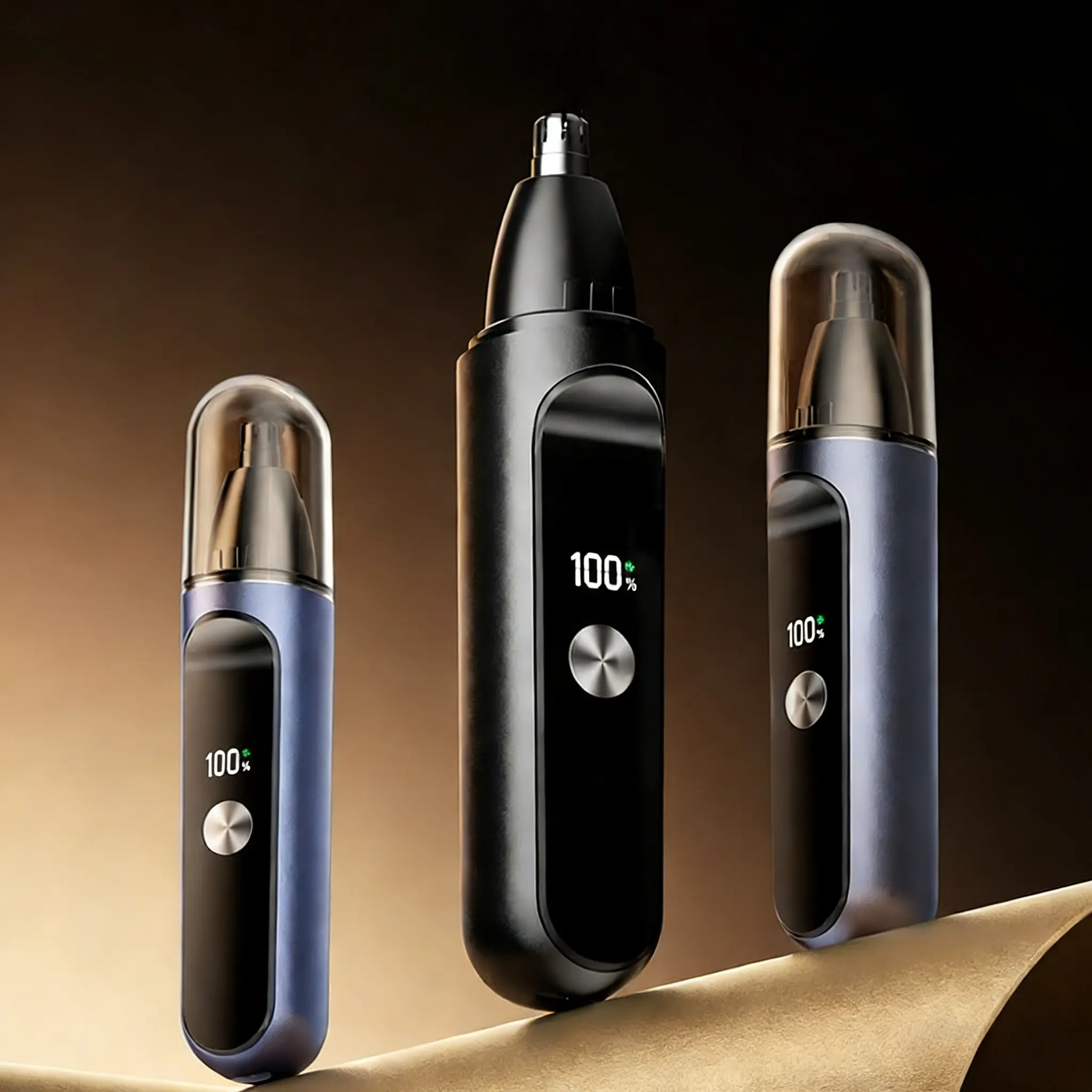 MOKATA A must-have for weekends! 2-in-1 Rechargeable Facial Trimmer: Type-C Fast Charging, 6000 RPM, Painless Trimming, Low Noise (50 dB) + Digital Display | Perfect Gift, Electric & Rechargeable