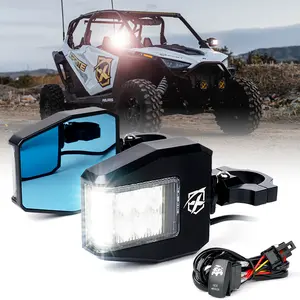 UTV Side View Mirrors with Spotlights | Destiny Series