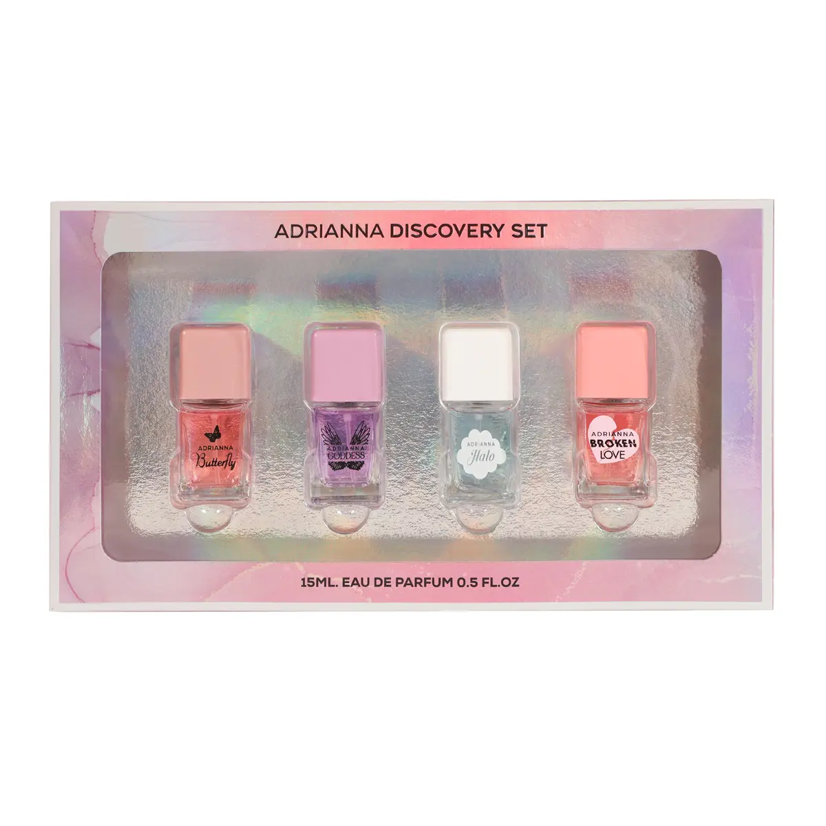 Adrianna Discovery Spray Perfume Set for Women Eau de Parfum 15ml Mini Travel Size Gift Set