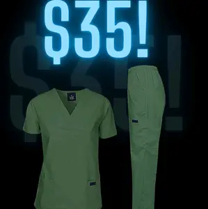 Stylish and unique medical scrubs, made to wear either at work or for lounging/everyday purposes.