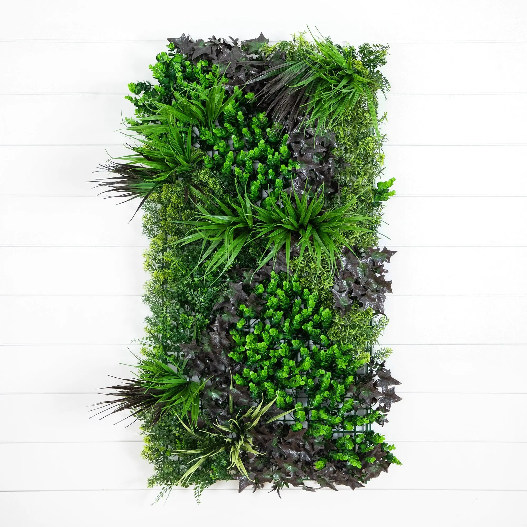20”x40” UV-Resistant Synthetic Borneo Jungle Artificial Plant Living Wall Panel, Decorative Indoor-Outdoor Home Improvement Garden Accent