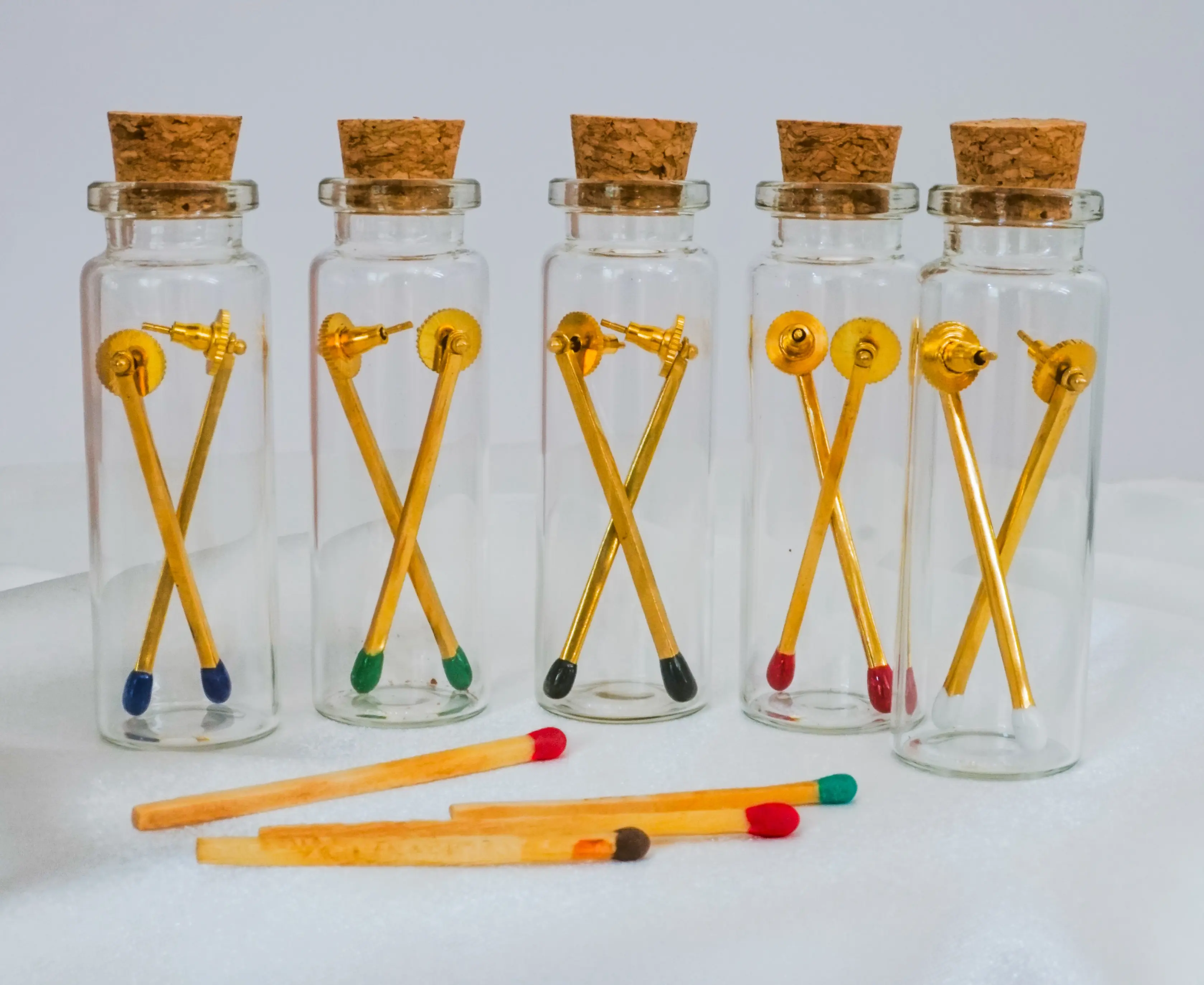 Matchstick swappable earrings