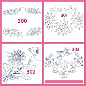 Servilleta 45x50cm (300-335) Diamante Fabric Stamped Embroidery - Bordado - Tortilla Warmer Fabriic