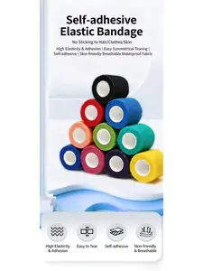 8-pack nonwoven self-adhesive elastic finger bandages, breathable and anti-slip, perfect for spring hiking and outdoor activities