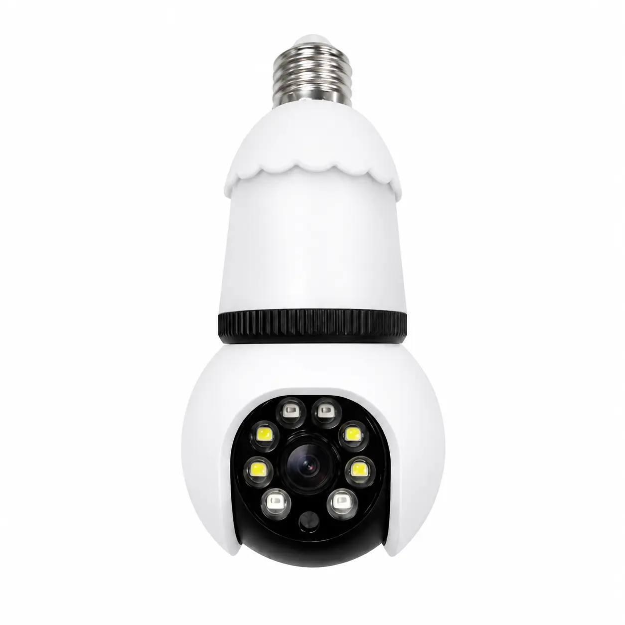 4MP Smart Light Bulb WiFi Surveillance Camera - Wi-Fi 2.4GHz, 2-Way Audio, Full Color Night Vision, Burglary Protection, US Local Cloud, Cord Safety Socket, Easy 30-Second Installation, Family Safety for Apartments, Elderly Care