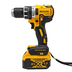 20V Cordless Impact Drill, lightweight for home DIY and beginner use, 25+2 adjustable torque settings, works on wood drywall metal, compatible with DeWalt 20V battery