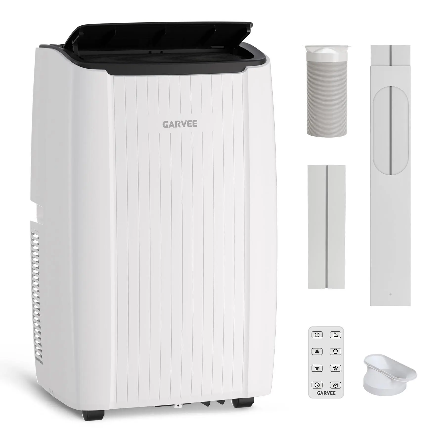 GARVEE 12000 BTU Portable Air Conditioner, Portable AC Unit with Dehumidifier, Fan and Remote Control, Energy Efficient Indoor AC Conditioner for Rooms Up to 550 Sq. ft., White
