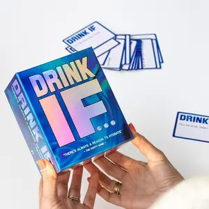 Drink IF Adult Party Card Game, Themed Card Game, Drinking Game Cards, 300 Cards with 600 Unique Prompts, Premium Playing Cards