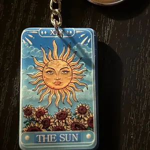 The Sun Tarot Card Keychain