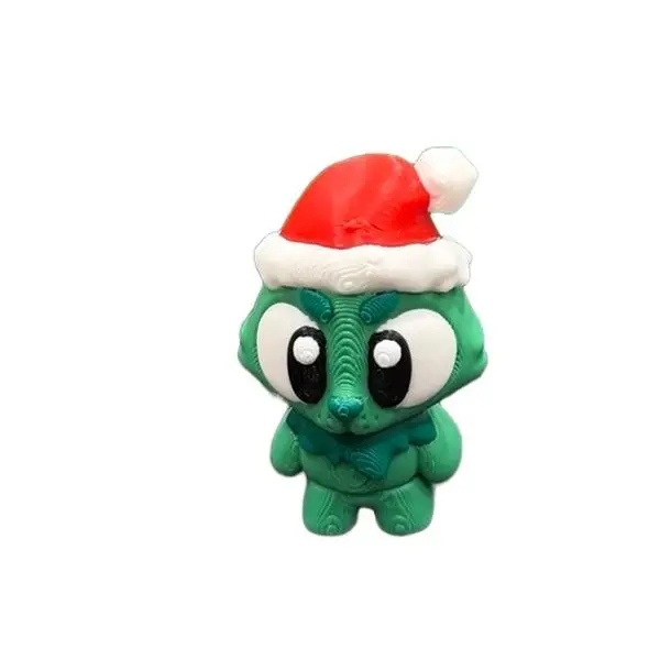 Mini “Grinchy” Santa Buddy – 3D Printed Christmas Desk Figurine (2” Tall)