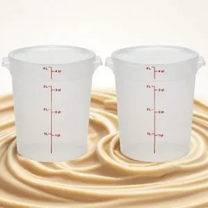 BPA-Free Food Storage Containers with Secure Lids - 4 Quart Plastic Containers (2 Pack) - Reusable, Airtight, Dishwasher Safe - Meal Prep and Leftovers Storage Solution