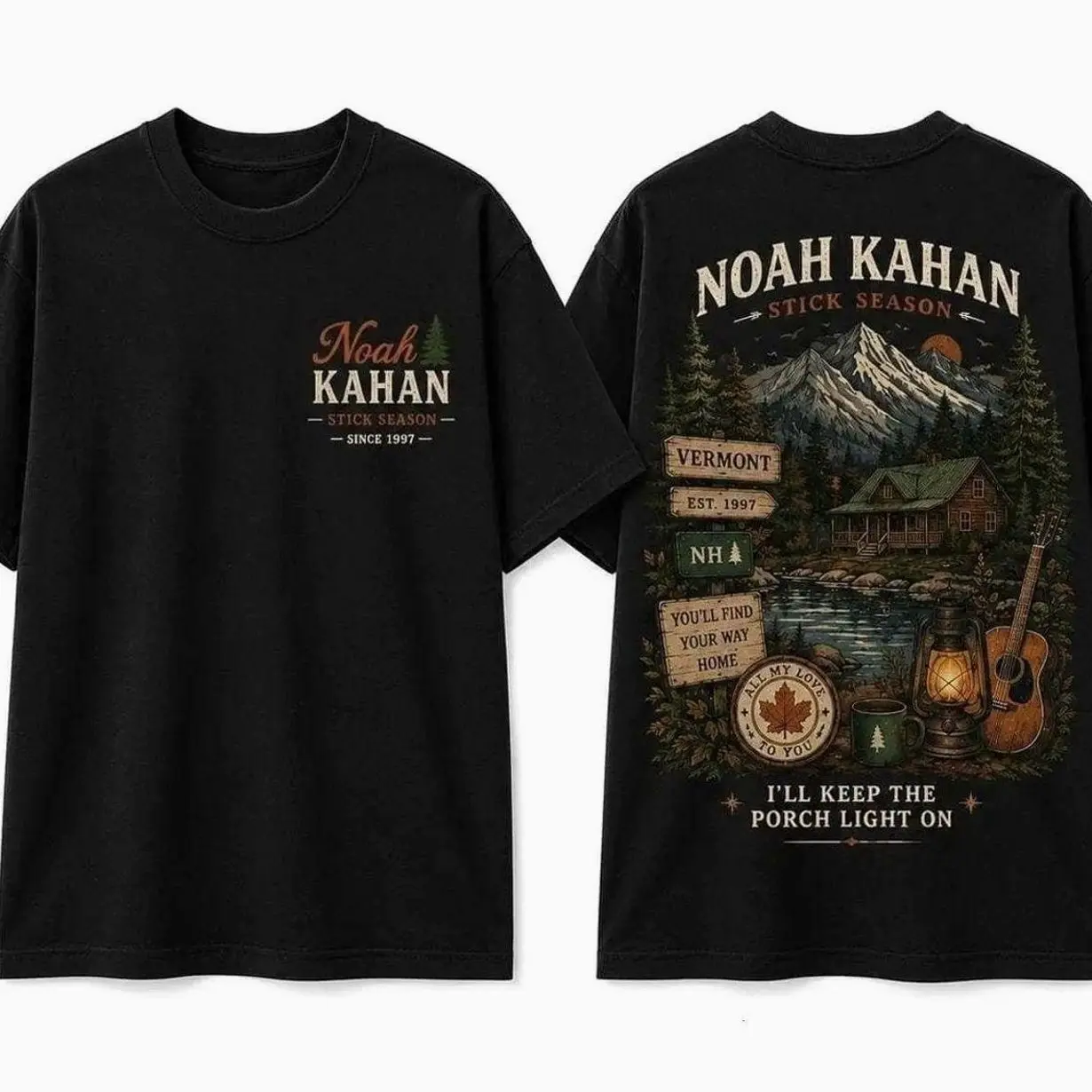 [FREE SHIP -Sale Up To 60%] Comfort Color Stick Season Vermont Graphic Tee, Rustic Cabin Nature Shirt XTX 24Q 0OW