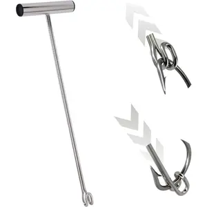 Stainless Steel Fishing Hook Remover, Dehooker Tool, Push/Pull Hook Remover, Anti-Lost Saltwater Dehooker Tool, Hook Remover For Shark
