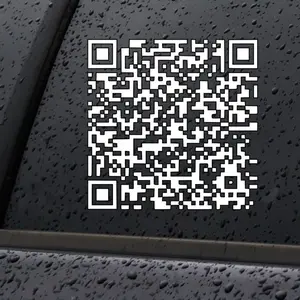 QR Code Sayings Decal/Sticker for Car Truck SUV Home Decor Cell Phone Laptop Accessories Permanent Vinyl Assorted Designs Waterproof Car Sticker Decal