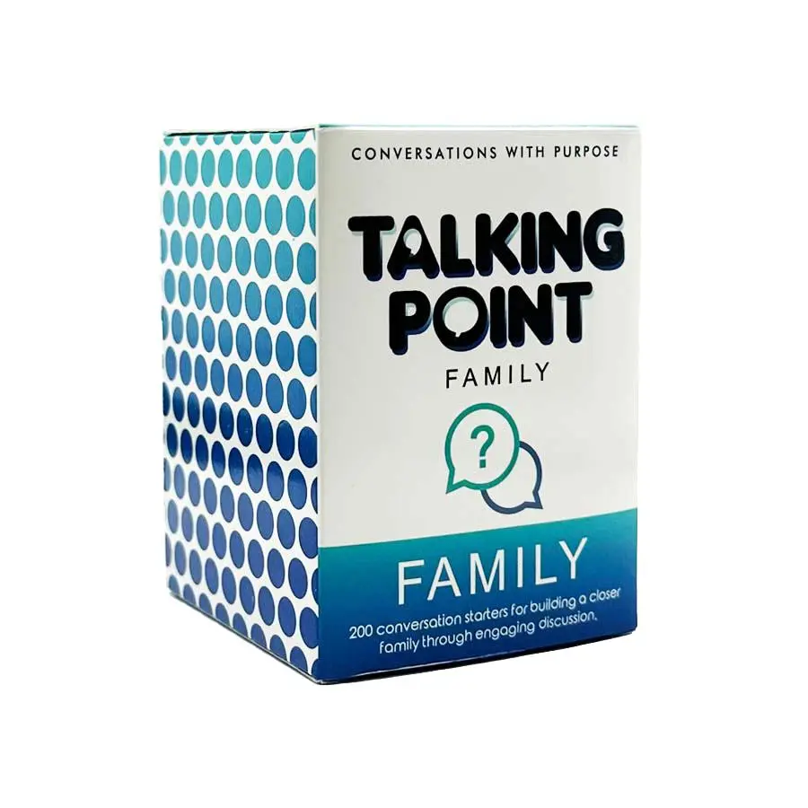 Talking Point Cards Game, Party Game Cards, Family Fun Game, 200pcs/box Family Conversation Cards, Get To Know Each Other Better with Meaningful Talk Let Kids Express Themselves, Card Games