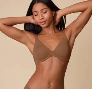 Base Unlined Bra - Brown