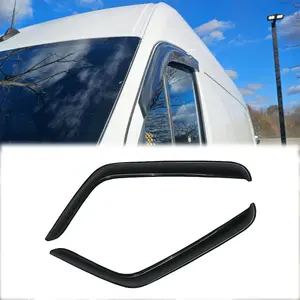 92138 Rainproof Side Window Wind Deflectors for 2008-2014 Ford E-150/E-250/E-350 Van Super Duty,Tape-on Sun Rain Guard Sets,Nice Looking Window Visors,Vent Deflector for E-150/E-250/E-350