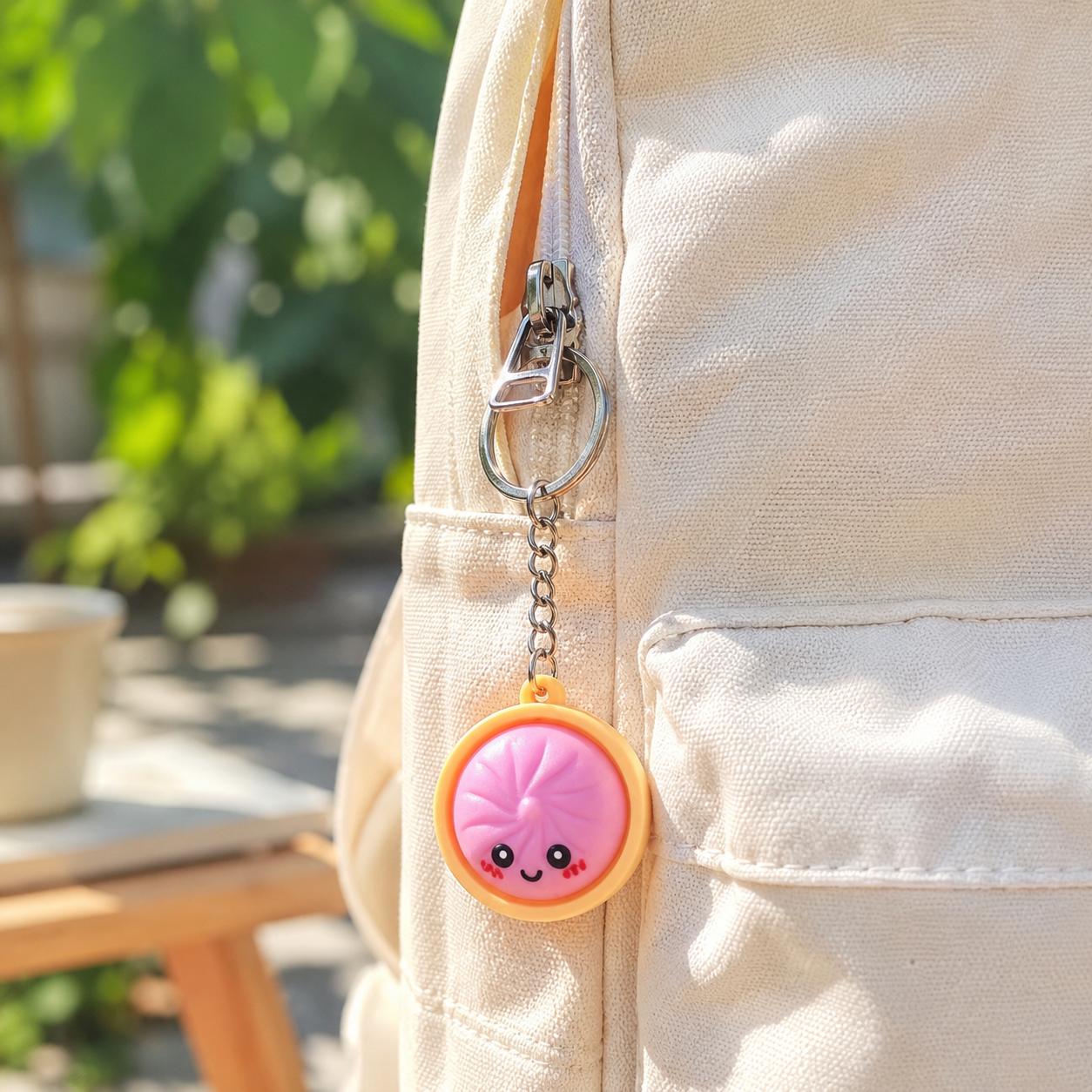 6 Pcs Cute Mini Dumpling Keychain – Adorable Cartoon Pendant for Backpacks, Keys & Bags, Kids & Gifts, Soft & Durable 6 Pcs Cute Mini Dumpling Keychain – Adorable Cartoon Pendant for Backpacks, Keys & Bags, Kids & Gifts, Soft & Durable