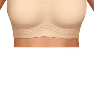 Beautiful Back Large Size Soft Support Push-Up Bra for Women, Seamless One-Piece, Wire-Free, Adjustable Sports Thin Bra Seamless