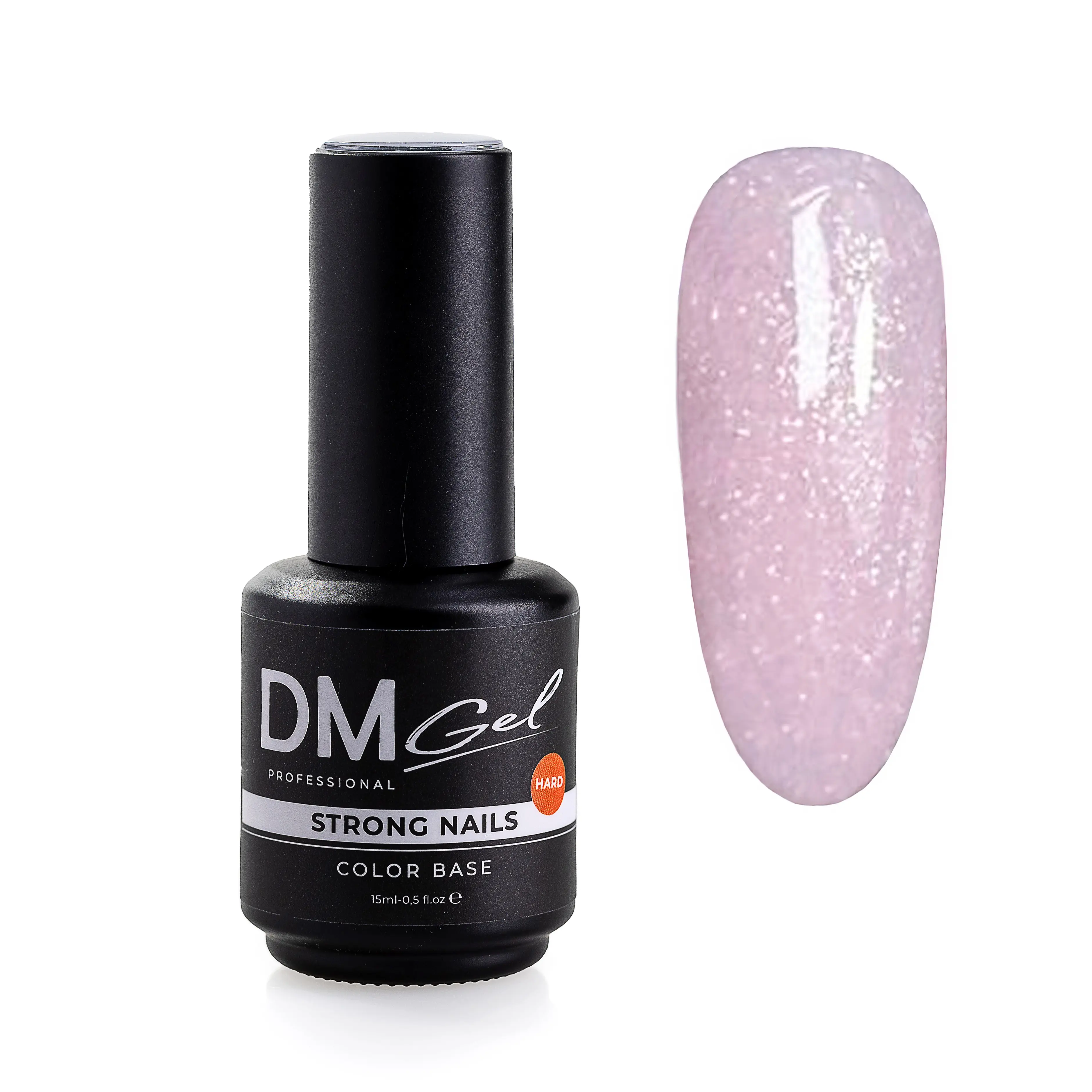 DMGel Professional HEMA-Free Builder Gel in a Bottle - Pink Glitter 022, Long-lasting Gel for All Nail Lengths & Shapes, Strong and Healthy Growth