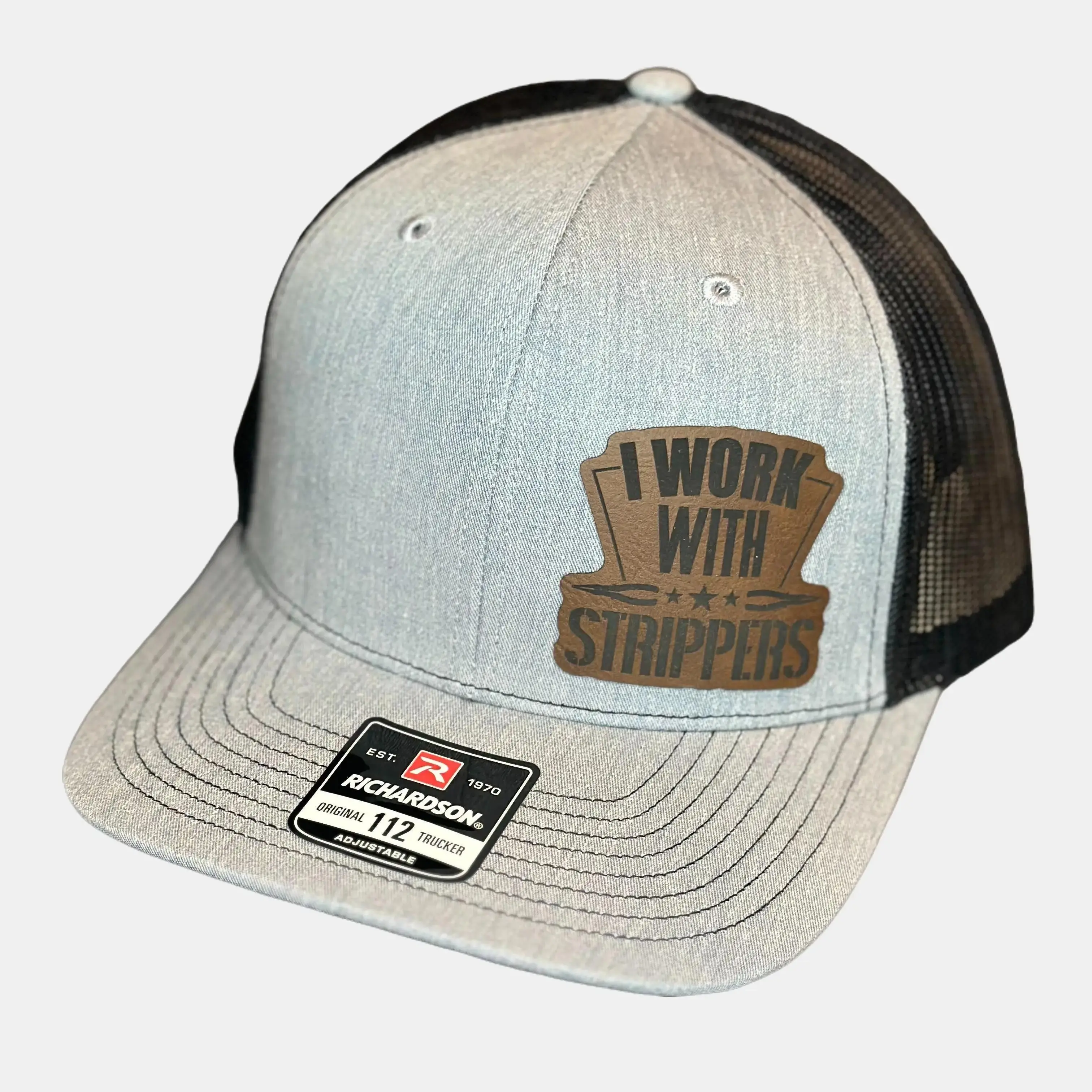I work with Strippers Electrician hat on Richardson 112 Snapback Hat