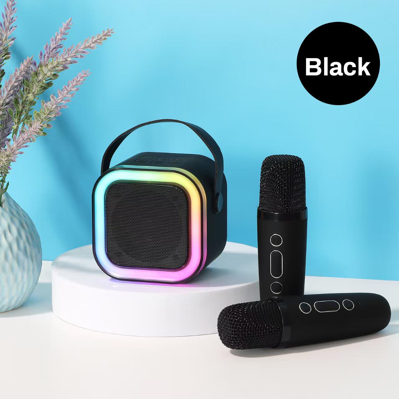 NEW Hot K12 Bluetooth Speaker Portable Home Cute Karaoke Mini Wireless Audio with Microphone K Song Family Singing Machine