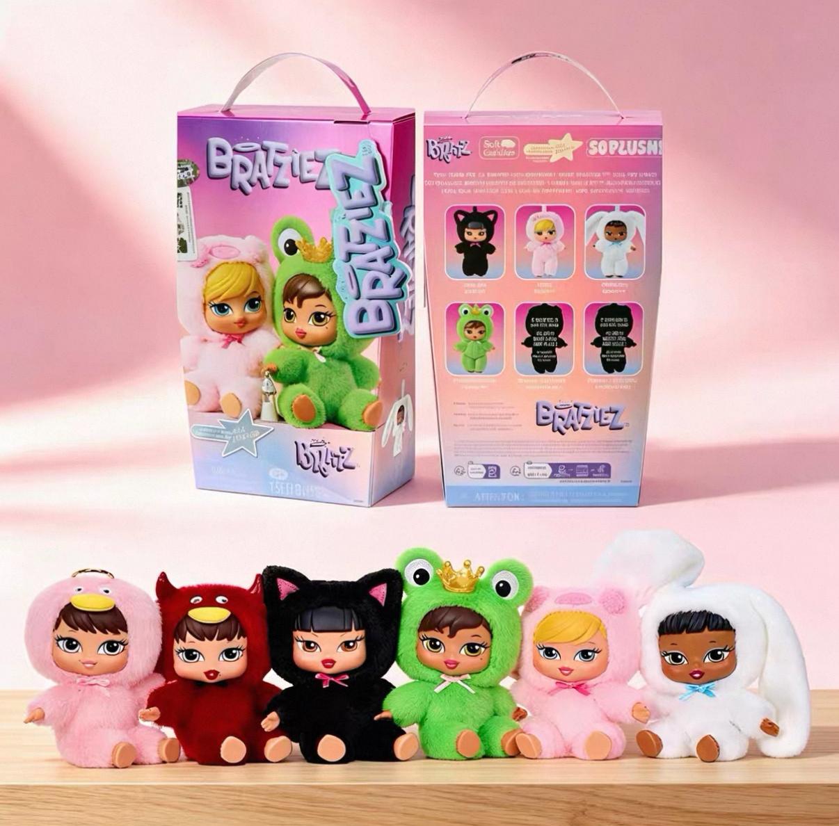 Rumi MGA Bratz "Bratziez" Mystery Plush Blind Box - Iconic Sassy Animal Onesie Stuffed Doll - Collectible Mini Fashion Figure for Y2K Aesthetic & Gift Rumi MGA Bratz "Bratziez" Mystery Plush Blind Box - Iconic Sassy Animal Onesie Stuffed Doll - Collectible Mini Fashion Figure for Y2K Aesthetic & Gift