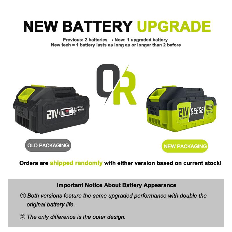 SEESE Cordless Leaf Blower - Violent Turbo Handheld Snow Blower, Lightweight Design, Gardener,Garden Mainte,Car Owner,Suitable for Car Drying After Wash & Outdoor Use