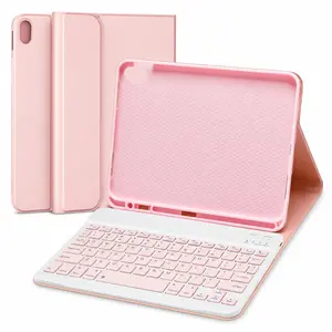 iPad 10th Generation 10.9 Inch and iPad 11th 11 Generation Inch Keyboard Case Detachable Bluetooth Keyboard with Pencil Holder Not Including iPad（Doesn't include iPad, doesn't include Pencil）