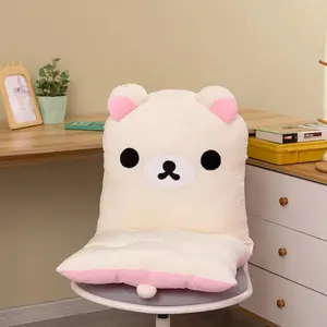 40cm Hot Rilakkuma Kawaii Anime Cartoon Cushion Cute Backrest Sofa Pillow For Dormitory Office Birthday Gift For Girls Plush Toy