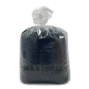 10lb Ultra Black Hard Wax Beads (Wholesale) (Rosin Free Quick Setting Formula) (Bulk) TT