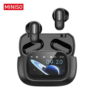 MINISO MS126 TWS Earbuds with Multifunction Display Screen, Bluetooth 6.0, HiFi Sound Quality, Waterproof Wireless Earphones for Office, Sports, Study & Voice Calls | Built-in Microphone