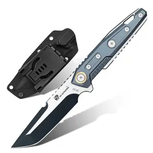 HX OUTDOORS MECHTITAN | Fixed Blade | 3.86" DC53 Blade | Blue Aluminum Handle | D-220B