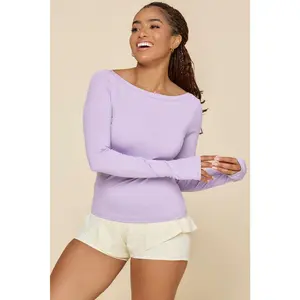 Your Favorite Reversible Long Sleeve Top - Digital Lavender