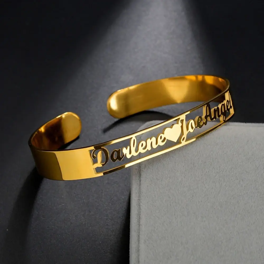 Customized Couple Name Bracelet, Fashion Costume Jewelry Accessory for Couples
